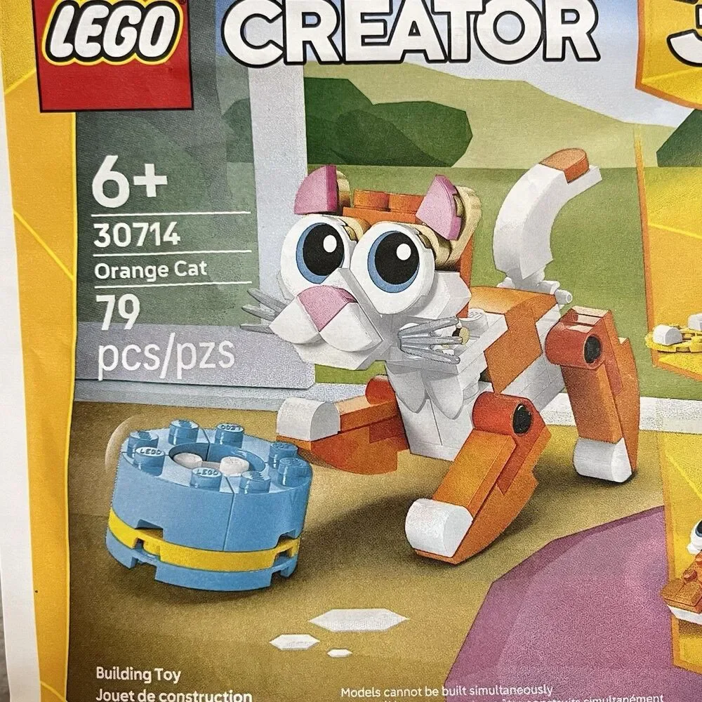 Lego Creator 3-in-1 Orange Cat Building Toy 30714 79 PCS SEALED